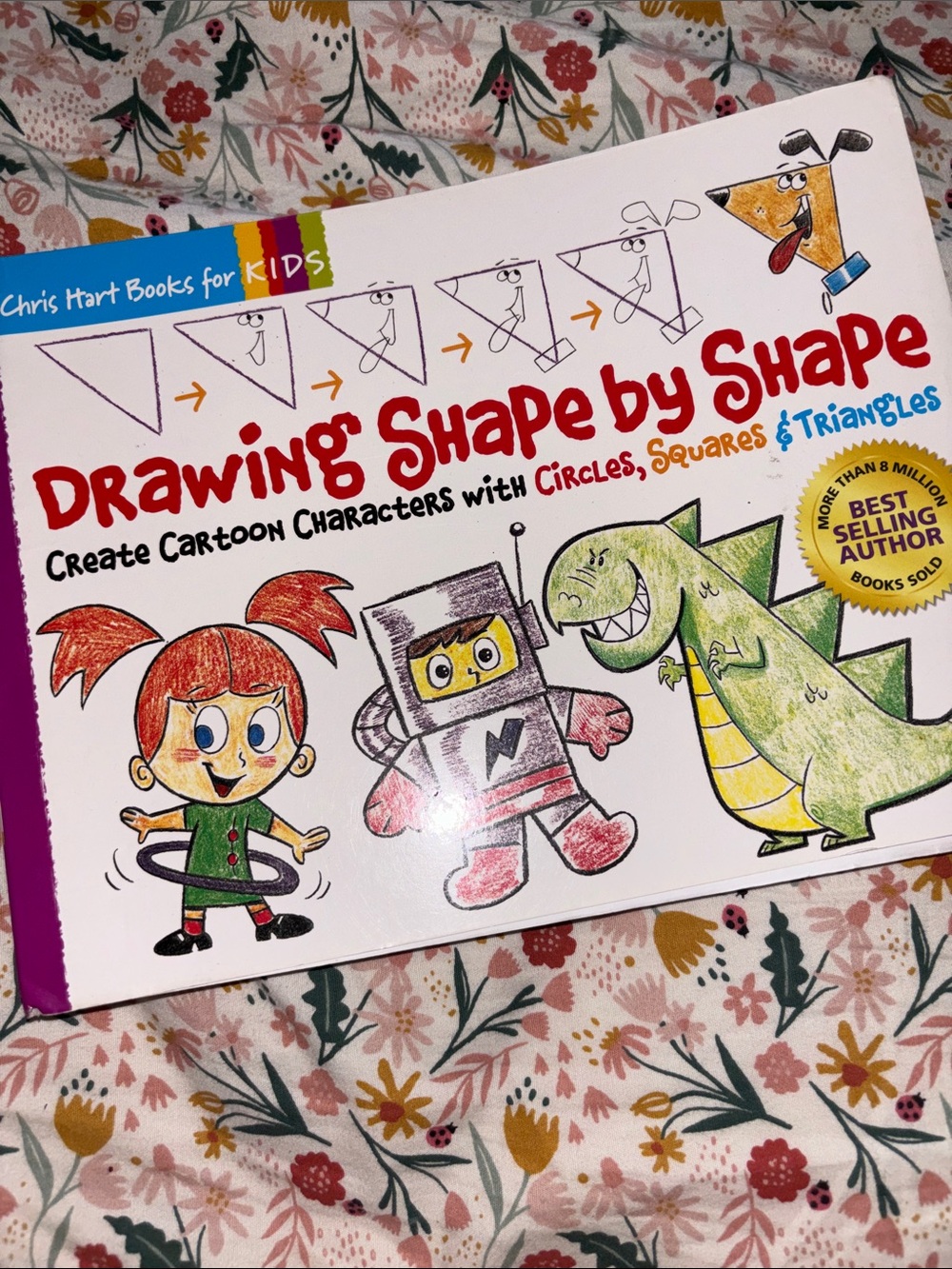 Drawing Shape by Shape Book - Red, Green, Yellow, Blue, Purple